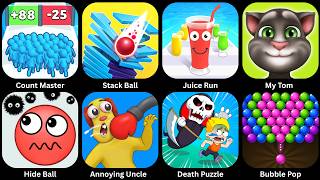 Count Master, Stack Ball, Juice Run, My Tom, Hide Ball, Annoying Uncle Punch, Death puzzle screenshot 3