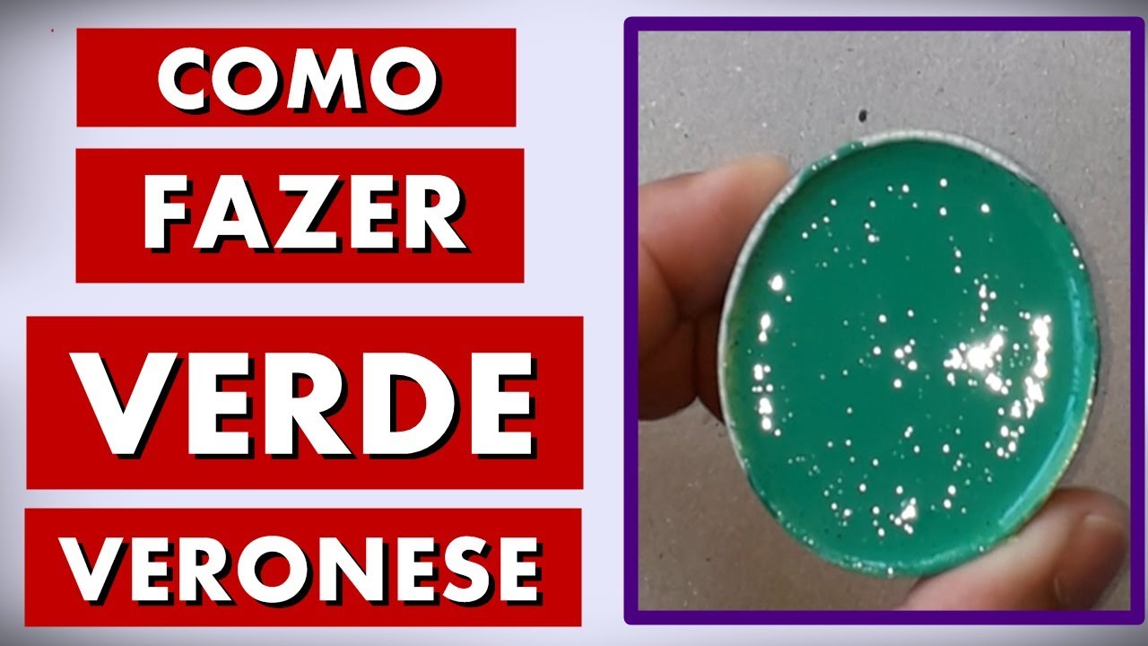 Como fazer o verde veronese Mistura de cores YouTube