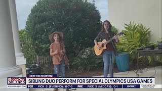 Florida sibling singing duo perform for Special Olympics USA Games in Orlando