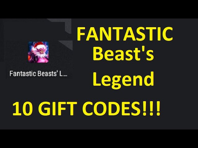 Fantastic Beasts Legend Codes - Try Hard Guides