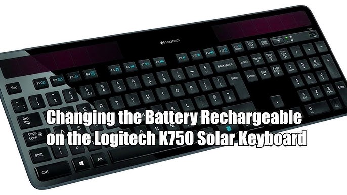 partiskhed bronze Ambassadør Logitech Solar Keyboard K750 Not Working - Fix - YouTube