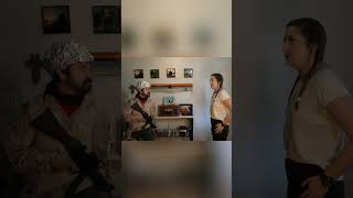 Pizza Delivery Goes WILD: Man in Camo & Tinfoil Hat! #shorts