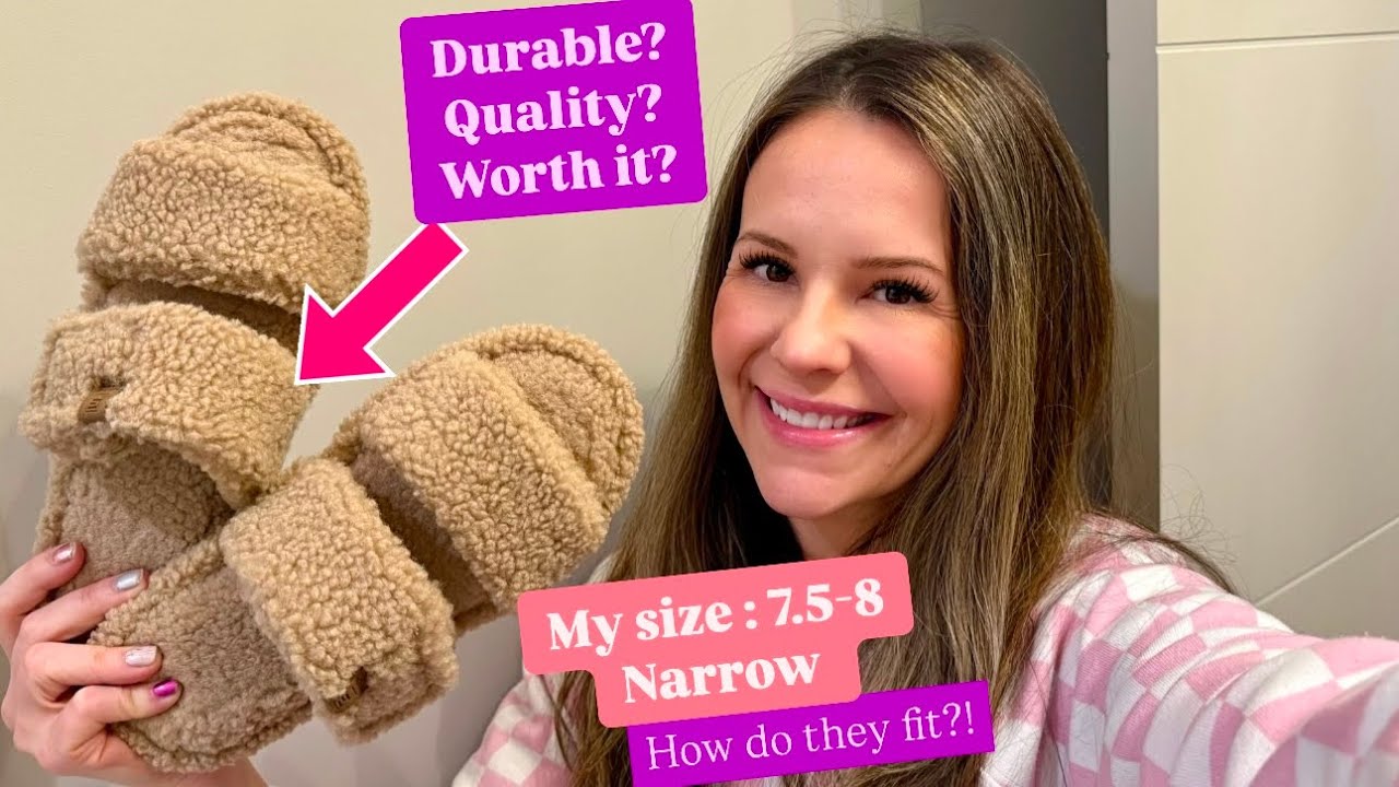 FamilyFairy Open Toe Slippers for Women Adjustable Memory Foam House Shoes