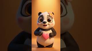 Panda Teaches Heart Shape 🐼 #shapes  #kids screenshot 5