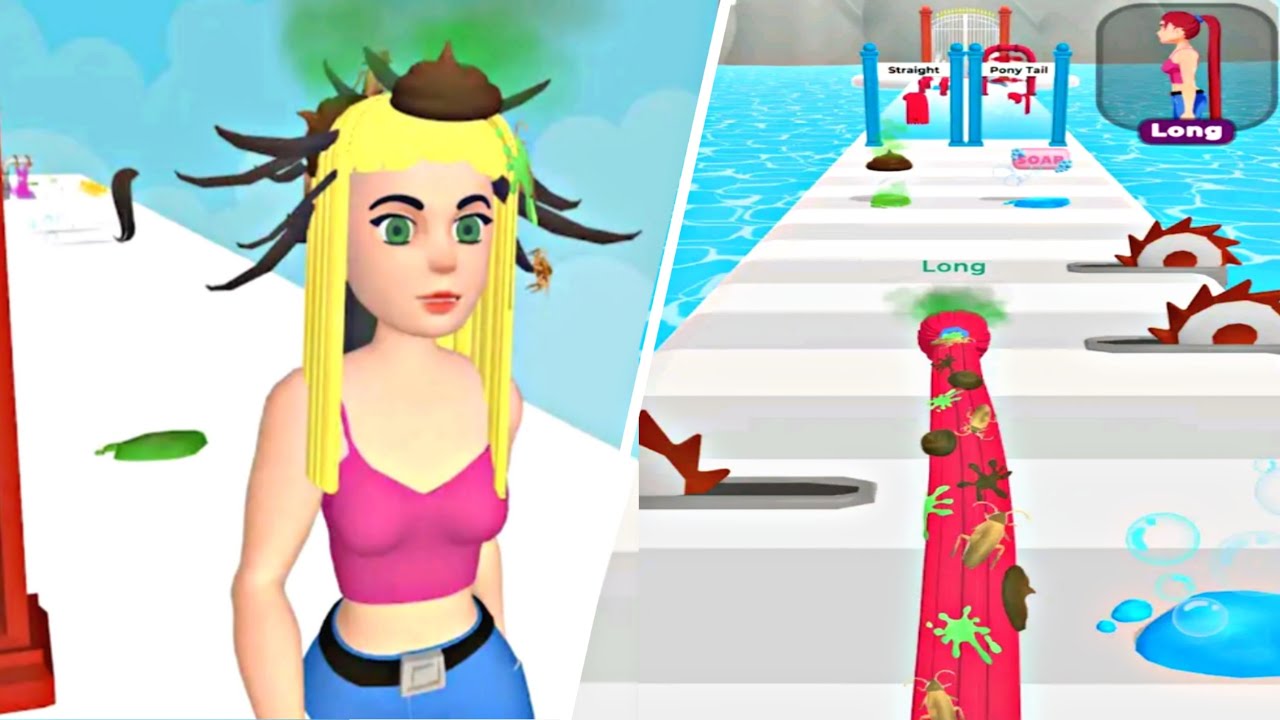 Wig Run 🌈👸🌈 - All Levels Gameplay Trailer Android, iOS New Game Wig Run Part 2