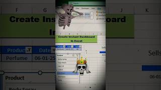 Create Instant Dashboard In Excel 🤯✅#excel #exceltips #shorts #trending #exceltutorial Turn On Skill