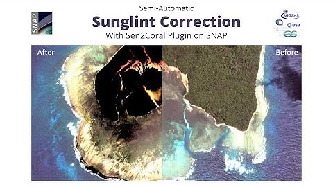 Semi-automatic sunglint correction (deglint) with Sen2Coral on SNAP