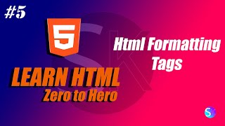 Html formatting tags |softkode | html full course 🔥