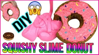 DIY SQUISHY LIQUID SLIME DONUT! BEST Squishy Stress Ball Donut Toy & Slime DIYs!