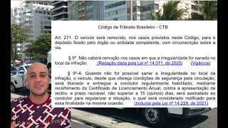 Tudo sobre Remoção no Trânsito - Art. 271 CTB