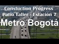 | Construction Progress | Patio Taller to Station 7 | Bogotá Metro | 2022 | Drone