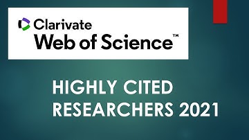 Highly Cited Researchers 2021