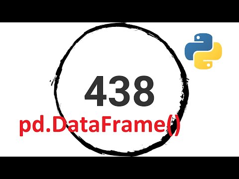 Learn Python Pandas| Video 5 - Creating a Pandas DataFrame