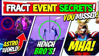 Secrets YOU MISSED In Fortnite Fracture EVENT! (Chapter 4)