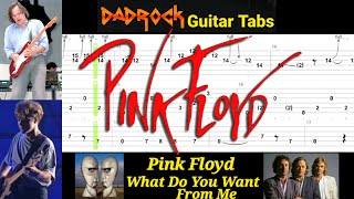 What Do You Want From Me - Pink Floyd - Guitar   Bass TABS Lesson