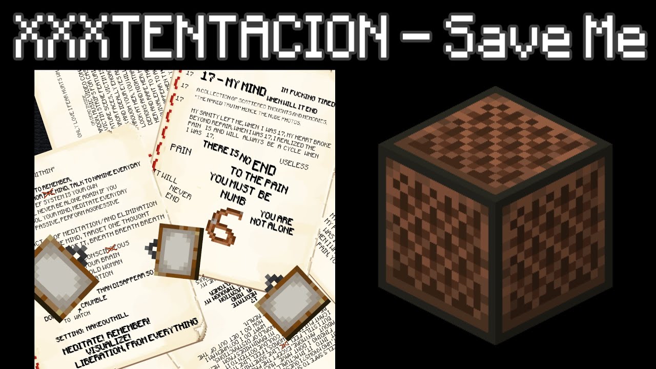 XXXTENTACION - Save Me [Note Block Cover] - YouTube