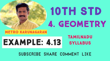 10th Std Maths Example 4.13 D,E resp points on sides AB and AC of ∆ABC such that AB=5.6cm AD=1.4 cm
