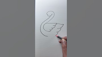 How to draw a swan with number 2