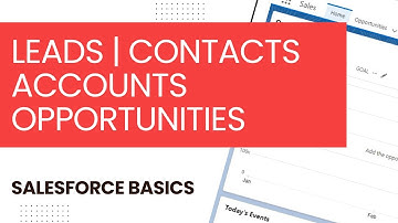 Salesforce Basics -  Overview of Leads, Contacts, Accounts, Opportunities