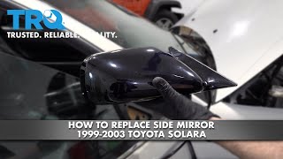 exactafit Driver Side Mirror Glass Replacements Fits 1999-2003 Toyota Solara LH 