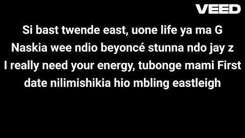Nikita Kering' - Tonight Remix ft. Lilmaina (Official Lyric Video)