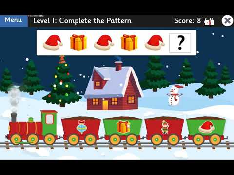 Topmarks Christmas Patterns Game