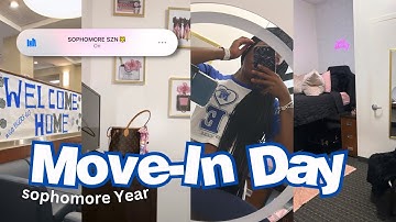 COLLEGE MOVE-IN VlOG* Sophomore Year | University of Memphis + mini dorm tour