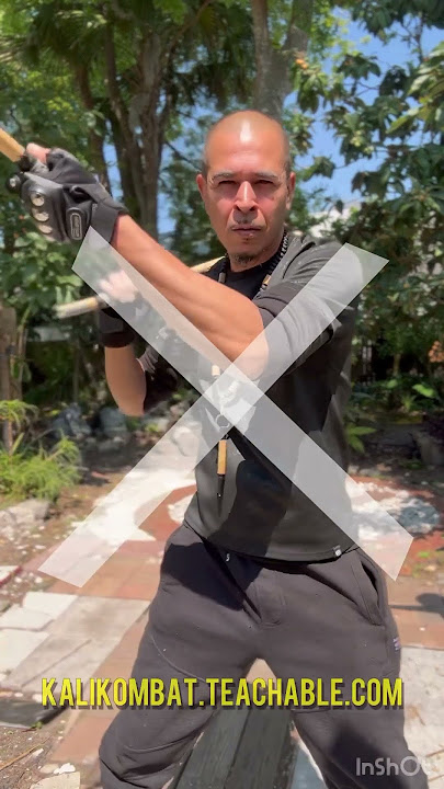 Reverse X-Pattern | How to Martial Arts Weapons technique FMA | Arnis 4 Strike combo  #kalisticks