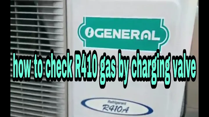 How to check split ac R410 gas by charging line