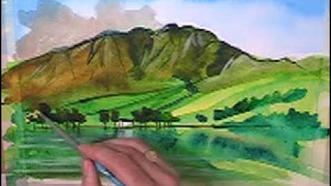 How to paint a watercolour painting of a Scottish Loch