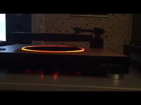 Testing the prototype of Mag Lev Audio levitating turntable