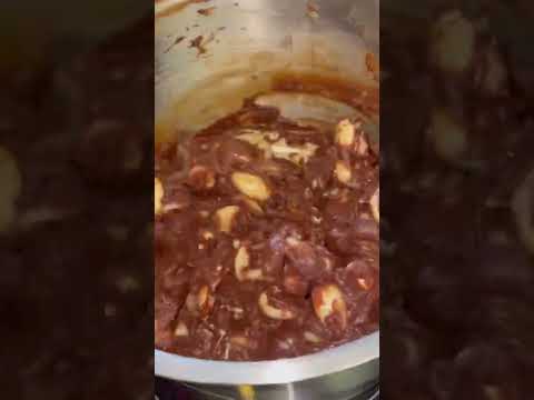 Десерт-миндаль,сгущенка какао!