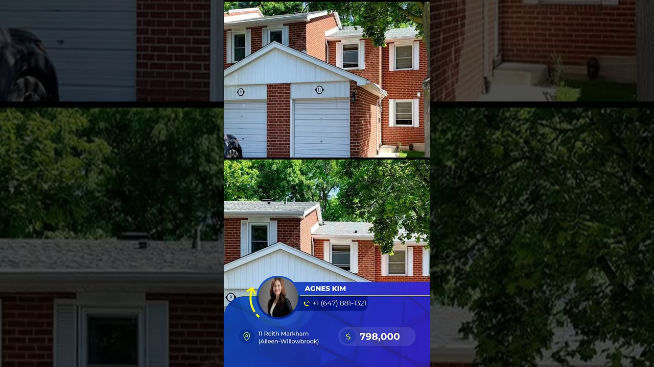 Check out my listing
Address: 11 Reith Markham (Aileen-Willowbrook), Ontario L3T5C6