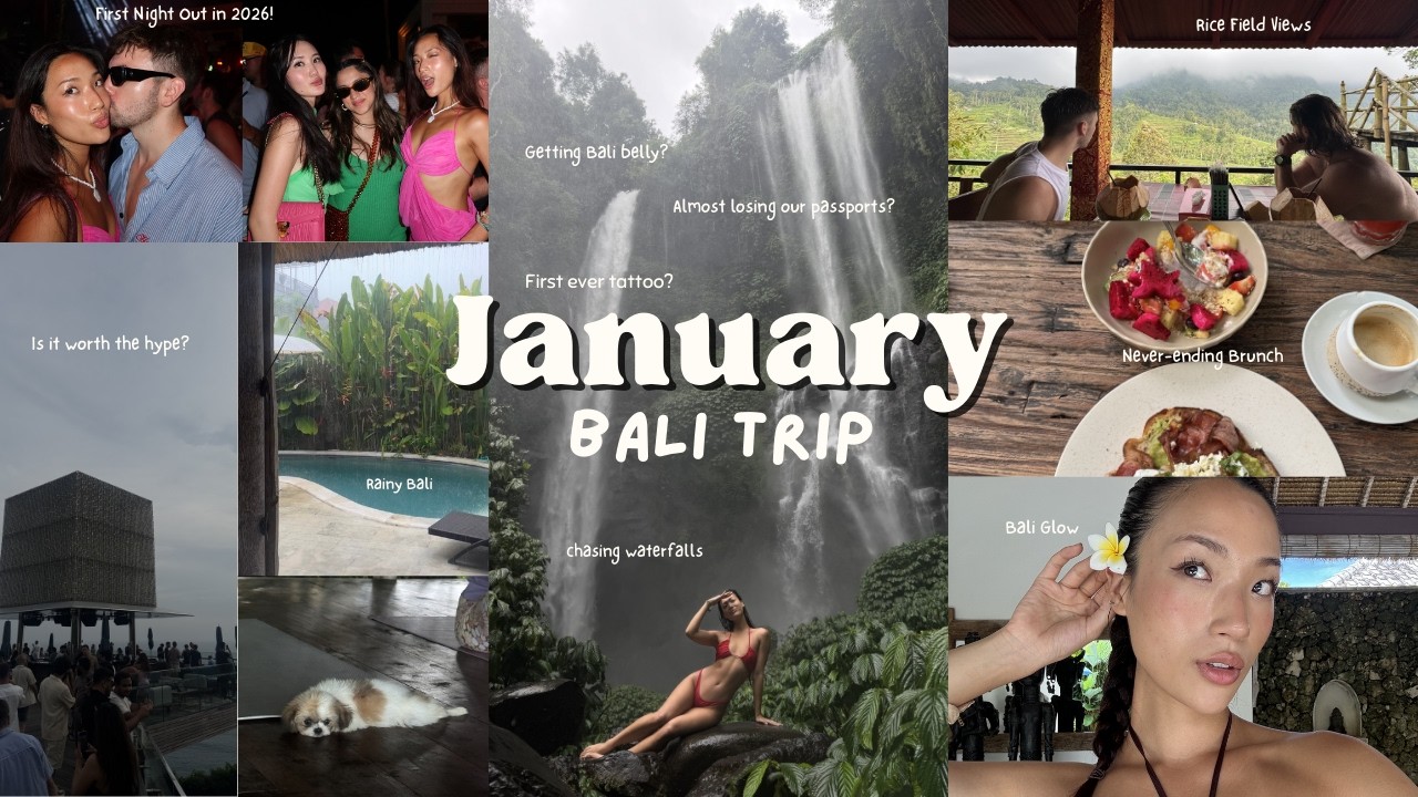 two weeks in Bali 🌺✨ | island living with the boys, puppy yoga, night out, cute cafés, some drama..