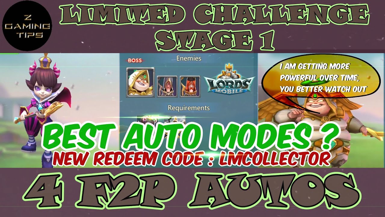 Petite Devil Limited Challenge Stage 1 - Trick vs Trick (4 F2P Auto Modes) Split 4 Screens