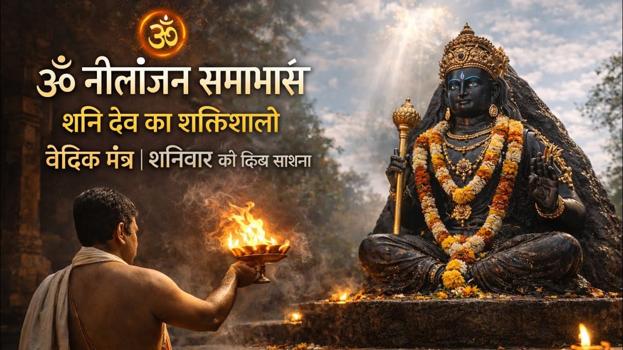 ॐ नीलांजन समाभासं | शनि देव का शक्तिशाली वैदिक मंत्र | शनिवार की दिव्य साधना |#shanidev #shanimantra