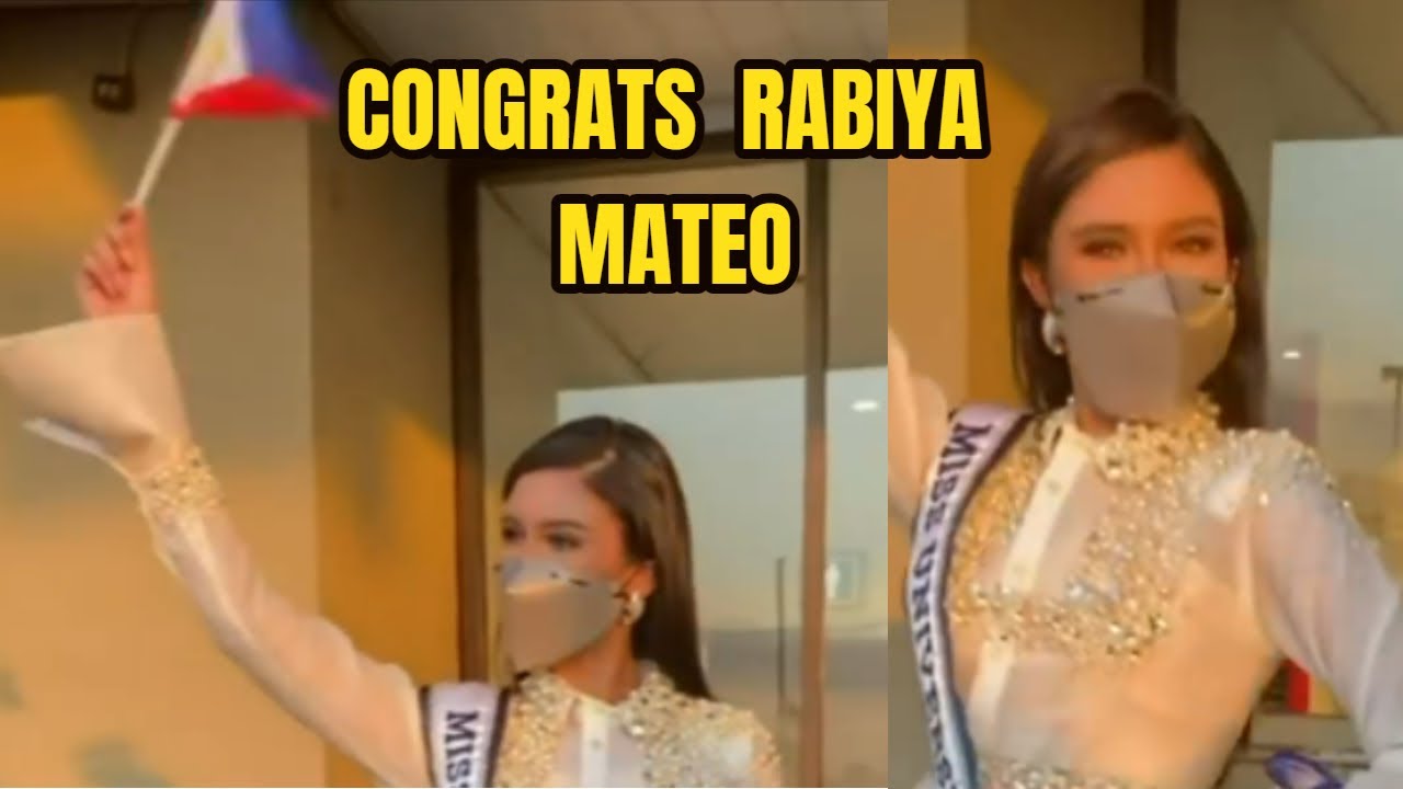 Miss Rabia Pac RABIA MATEO Panalong MISS UNIVERSE 2021 Congrats! - YouTube