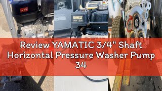 Yamatic 3/4" Shaft Horizontal Pressure Washer Pump - 3400 PSI, 2.5 GPM, 7 HP Compatible 7 thumbnail image