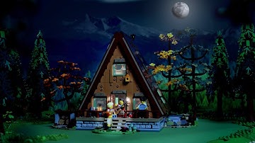 Experience the slow life in the LEGO Ideas A-Frame Cabin