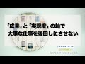 「成果」と「実現度」の軸で大事な仕事を後回しにさせない ＃218