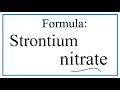 Strontium and Nitrate Compounds