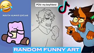 Random Funny Art/Drawing TikToks - NEW Compilation #1 🤣 laugh with me 🤣