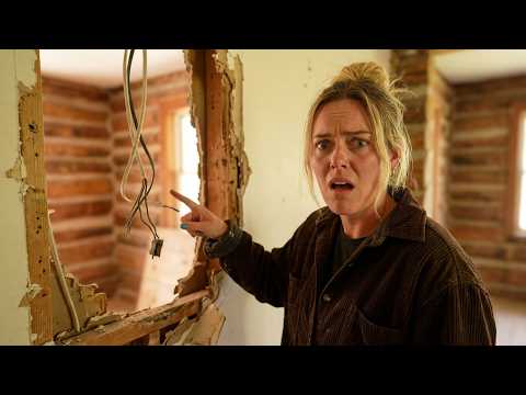 update on our abandoned cordwood home