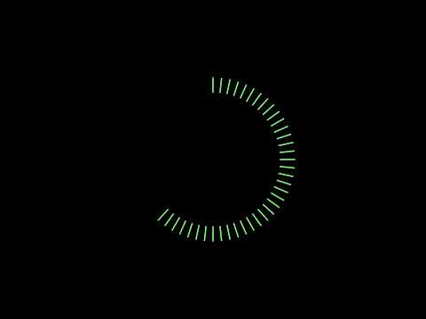 [4K] 15 Seconds Countdown Circle Ticker Only - Black Background
