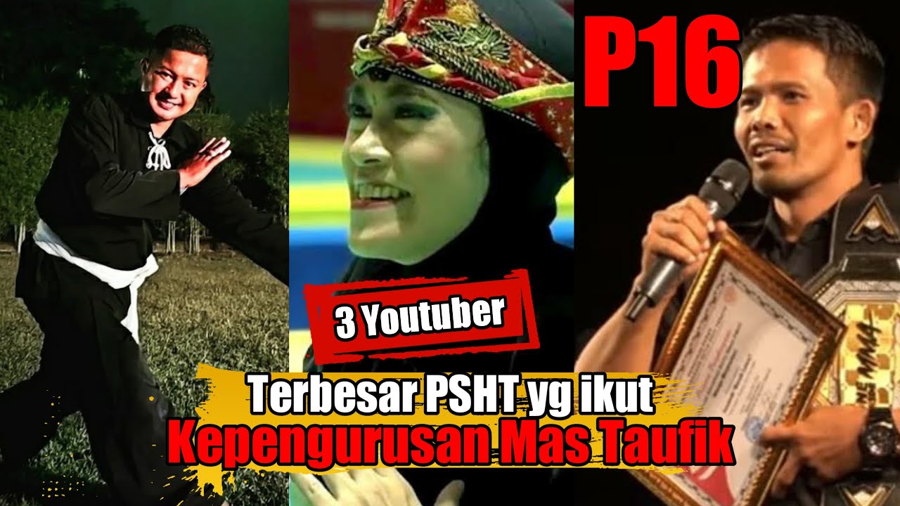 3 Youtuber Besar PSHT Yg Ikut Kepengurusan Mas Taufik