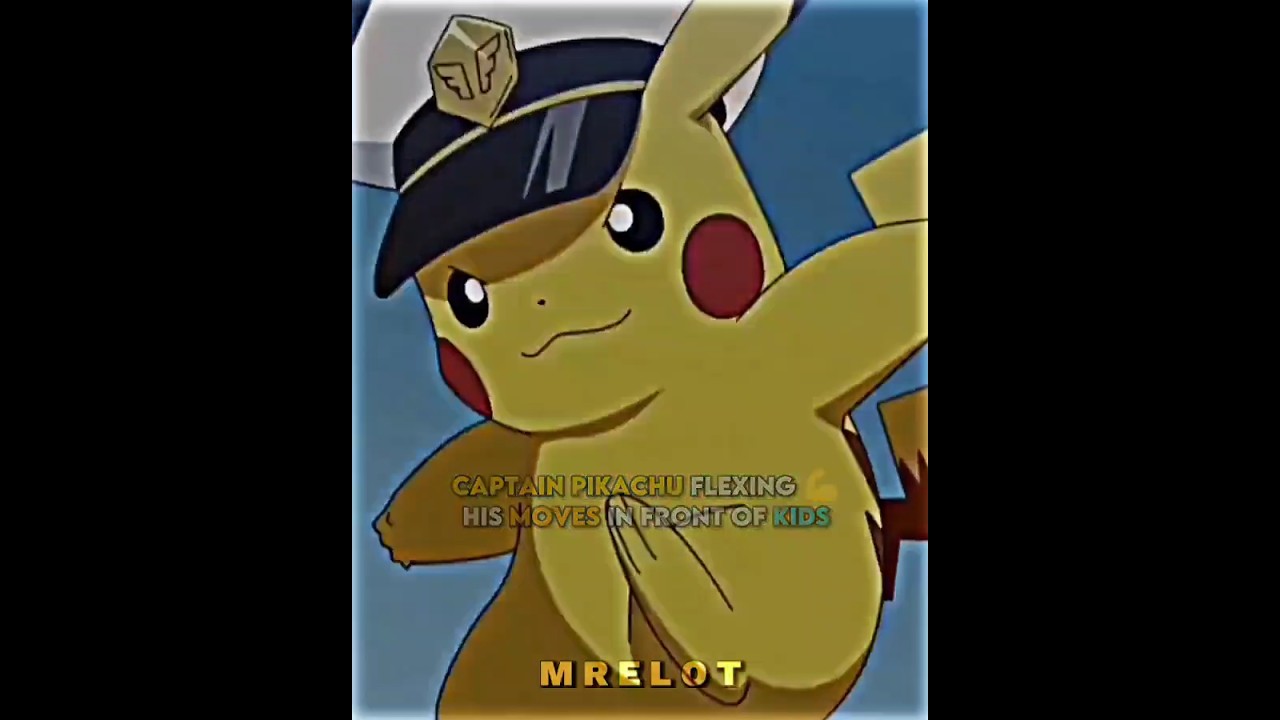 Captain Pikachu flexing💪his moves in front of kids😂| 