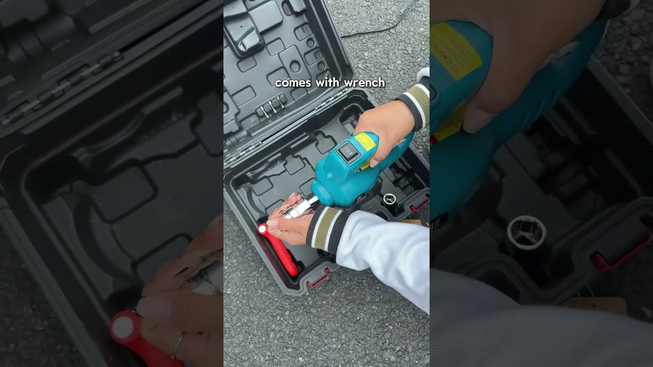 Still breaking your back with an old scissor jack? #carjack  #powertools #carmaintenance #roadtrip