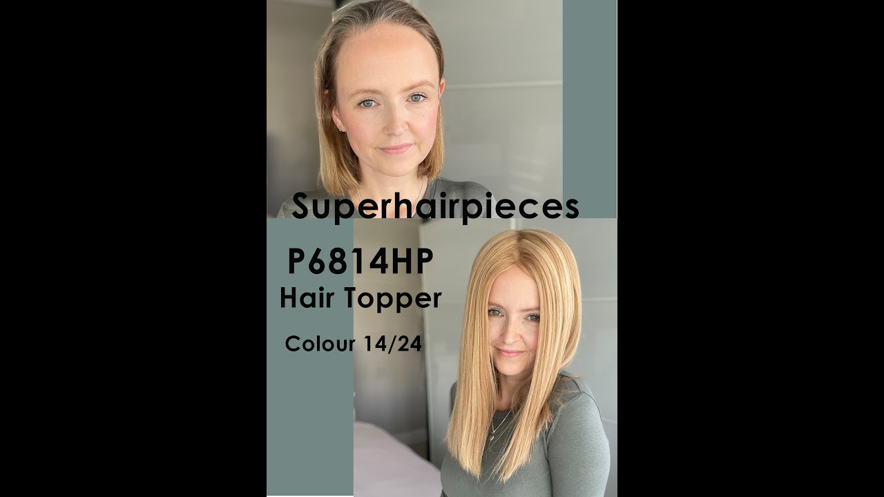 Superhairpieces Remy Human Hair Topper P6814HP Colour 14/24 YouTube