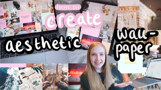 how to make aesthetic desktop wallpapers using Pinterest and Canva with timelapse (free and easy!)