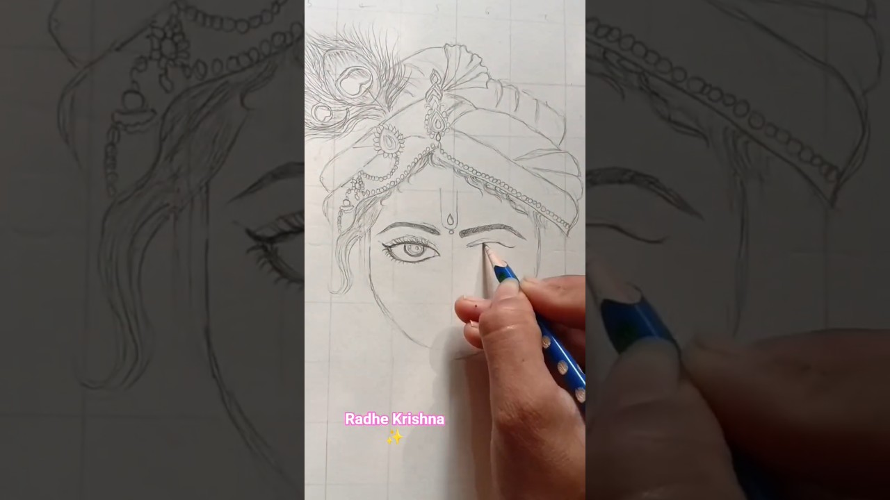 Radhe Krishna 💗✨🙏🏻#radhakrishna #krishna#youtubeshorts #drawing #art #radh #trending #viral #shorts